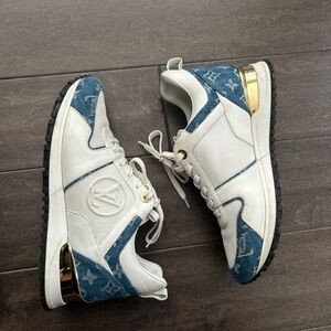 louis vuitton denim sneakers